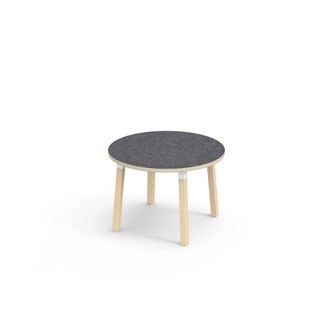 Helmi bord linoleum Ø90 cm hvid manchet