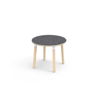 Helmi bord linoleum Ø90 cm hvid manchet