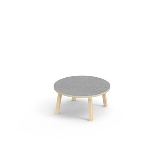 Helmi bord linoleum Ø90 cm hvid manchet