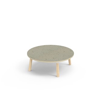 Helmi bord linoleum Ø120 cm hvid manchet