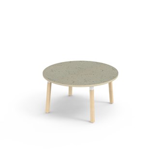 Helmi bord linoleum Ø120 cm hvid manchet