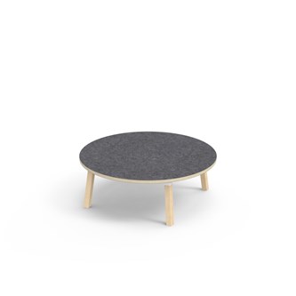 Helmi bord linoleum Ø120 cm hvid manchet