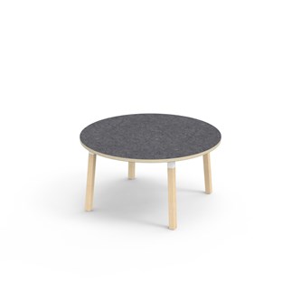 Helmi bord linoleum Ø120 cm hvid manchet