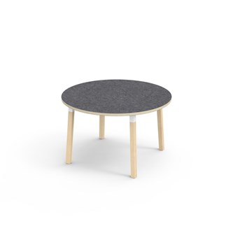 Helmi bord linoleum Ø120 cm hvid manchet