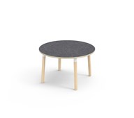 Helmi bord linoleum Ø120 cm hvid manchet