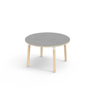 Helmi bord linoleum Ø120 cm hvid manchet