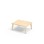 Helmi bord laminat 100x80 cm hvid manchet