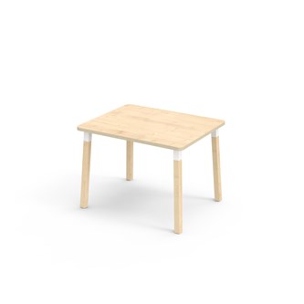Helmi bord laminat 100x80 cm hvid manchet