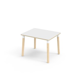 Helmi bord laminat 100x80 cm hvid manchet