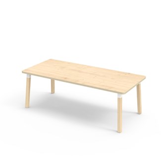 Helmi bord HT 180x80 cm hvid manchet