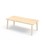 Helmi bord HT 180x80 cm hvid manchet