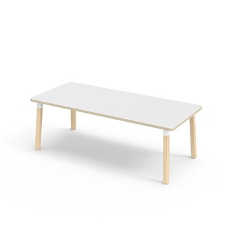 Helmi bord HT 180x80 cm hvid manchet