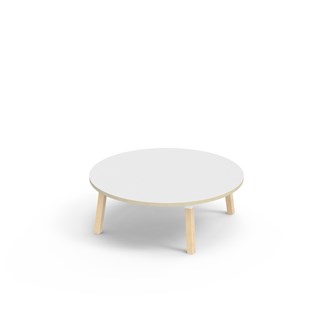 Helmi bord akustiklaminat Ø120 cm hvid manchet