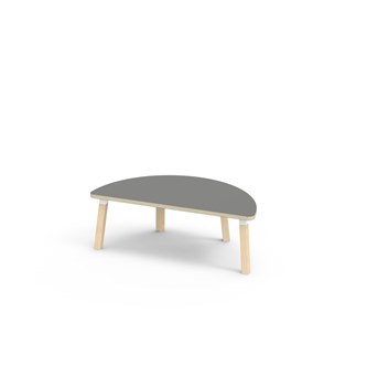 Helmi bord akustiklaminat halvrundt 120-80 cm hvid manchet