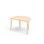 Helmi bord laminat halvrunt 120-80 cm hvid manchet