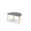 Helmi bord laminat halvrunt 120-80 cm hvid manchet