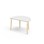 Helmi bord laminat halvrunt 120-80 cm hvid manchet