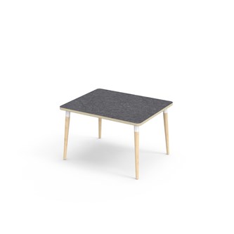My bord linoleum 100x80 cm hvid manchet