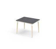 My bord linoleum 100x80 cm hvid manchet