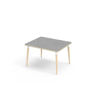 My bord linoleum 100x80 cm hvid manchet