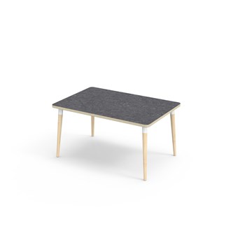 My bord linoleum 120x80 cm hvid manchet