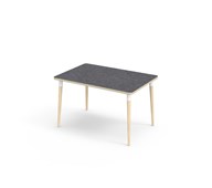 My bord linoleum 120x80 cm hvid manchet