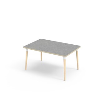 My bord linoleum 120x80 cm hvid manchet