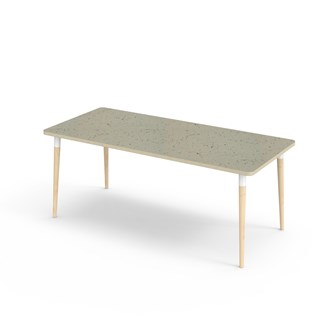 My bord linoleum 180x80 cm hvid manchet