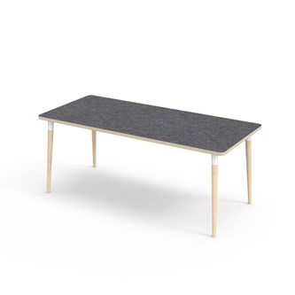 My bord linoleum 180x80 cm hvid manchet