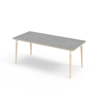 My bord linoleum 180x80 cm hvid manchet
