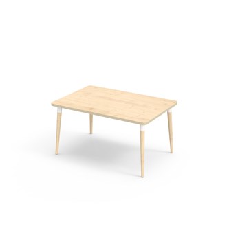 My bord akustiklaminat 120x80 cm hvid manchet