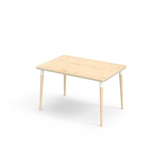 My bord akustiklaminat 120x80 cm hvid manchet