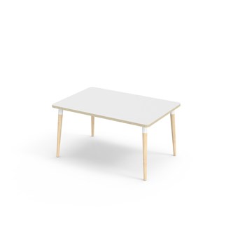 My bord akustiklaminat 120x80 cm hvid manchet