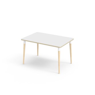 My bord akustiklaminat 120x80 cm hvid manchet