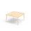 My bord HT 120x120 cm hvid manchet