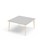 My bord HT 120x120 cm hvid manchet