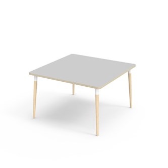 My bord HT 120x120 cm hvid manchet
