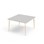 My bord HT 120x120 cm hvid manchet