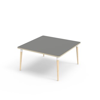 My bord HT 120x120 cm hvid manchet