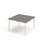 My bord HT 120x120 cm hvid manchet