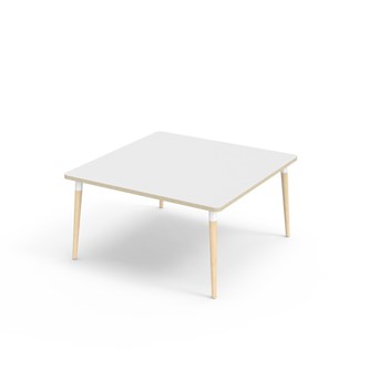 My bord HT 120x120 cm hvid manchet