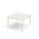 My bord HT 120x120 cm hvid manchet