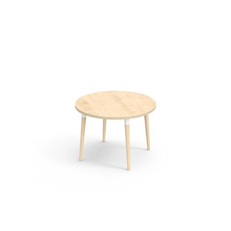 My bord HT Ø90 cm hvid manchet