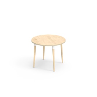 My bord HT Ø90 cm hvid manchet