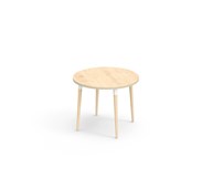 My bord HT Ø90 cm hvid manchet