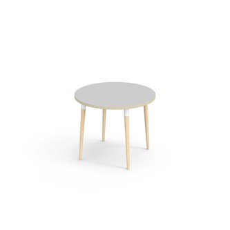 My bord HT Ø90 cm hvid manchet