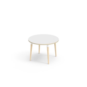 My bord HT Ø90 cm hvid manchet