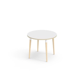My bord HT Ø90 cm hvid manchet
