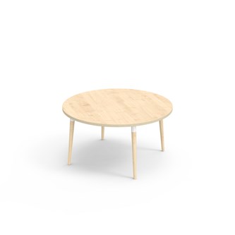 My bord HT Ø120 cm hvid manchet