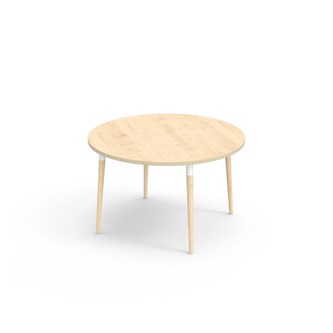 My bord HT Ø120 cm hvid manchet